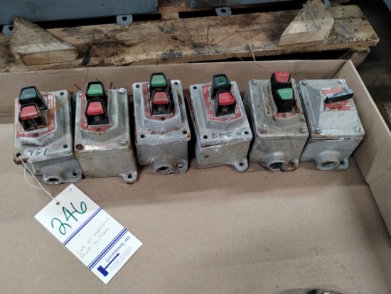 LOT OF EXPLOSION PROOF SWITCHES