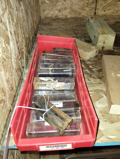 TRAY OF MACHINING CUTTING BLADES