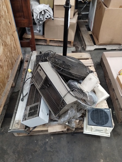 SKID OF FANS AND HEATERS AS SHOWN