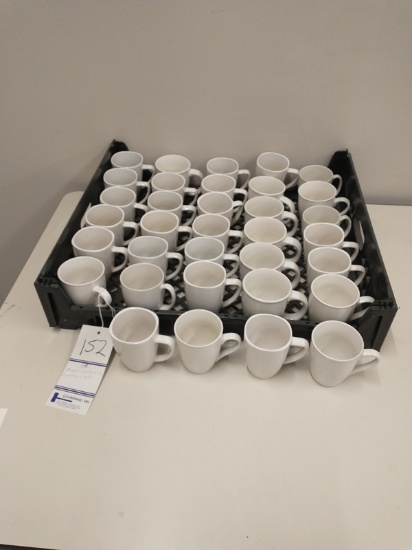 34 ASSORTED OFF WHITE COFFEE CUPS / MUGS