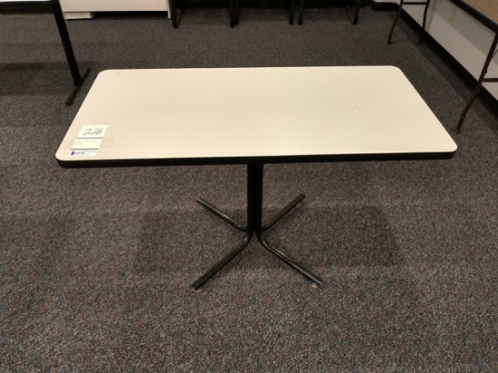 4' X 2' PEDESTAL TABLE