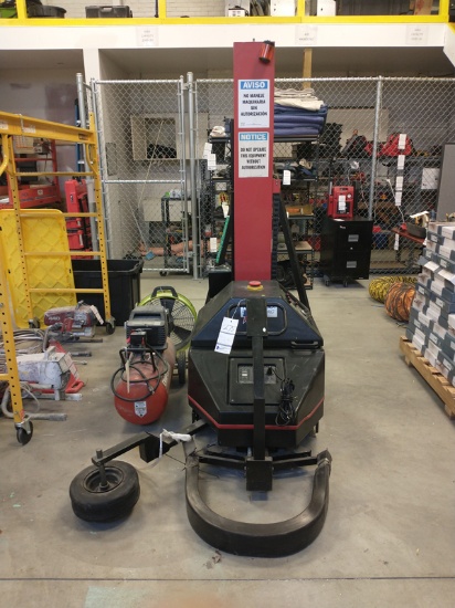 ROBOT 2001 PORTABLE ROBOPAC SHRINK WRAP MACHINE - NEEDS BATTERIES