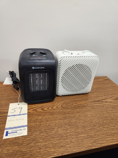 2 SPACE HEATERS