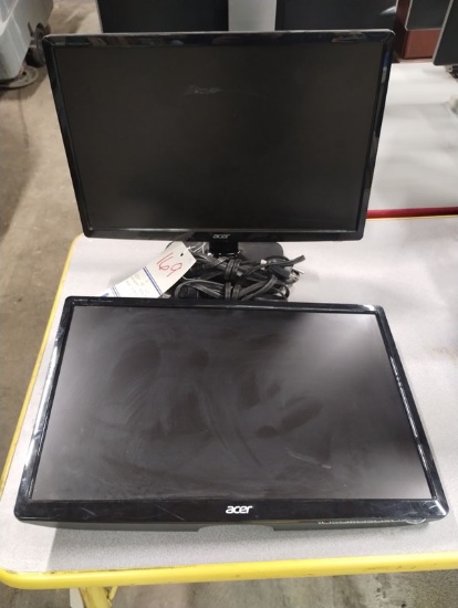 2 ACER 19" LCD COMPUTER MONITORS - MODEL V195WL
