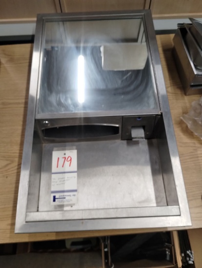 STAINLESS STEEL PAPER TOWEL AND SOAP DISPENSER WITH MIRROR
