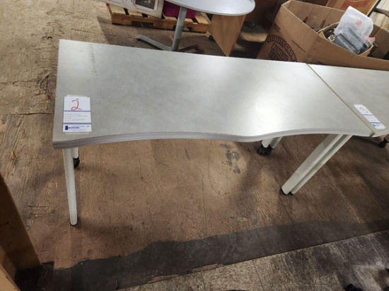 STEELCASE 2 PERSON DESK MODEL UAT2454H - 54" X 24" X 28.5"