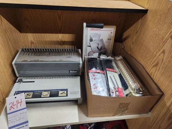 IBIMATIC BINDING MACHINE WITH SUPPLIES