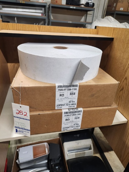2 LARGE ROLES OF LINERLESS LABEL TAPE