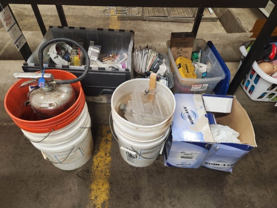 LOT OF HARDWARE, TOOLING AND MISC