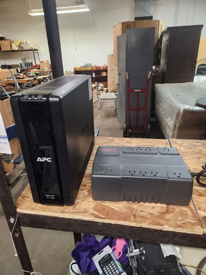 LOT OF 2 ASST APC BATTERY BACK-UPS AND SURGE PROCTECTIONS