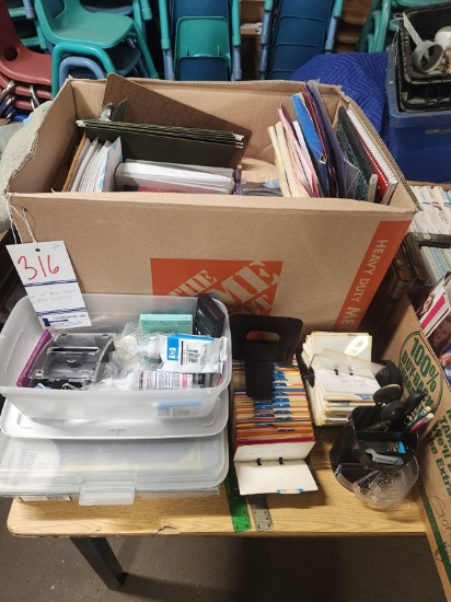LOT OF ASST PAPER AND OFFICE SUPPLIES