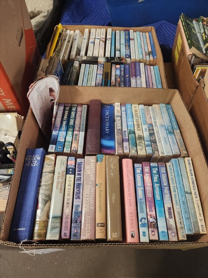 LOT OF ASSORTED BOOKS IN 2 BOXES