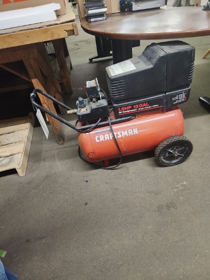 SEARS CRAFTSMAN AIR COMPRESSOR  MODEL # 919.155613 - 1.5HP - 12 GALLON - 125 PSI