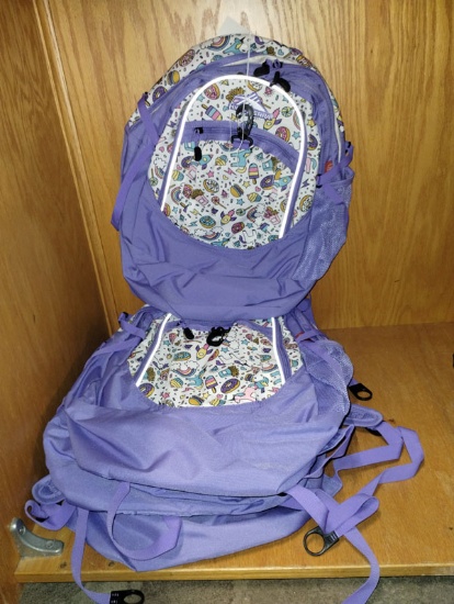 LOT OF 4 NEW HIGH SIERRA FATBOY RVMP SWEETCAKES/LAVENDER BACKPACK