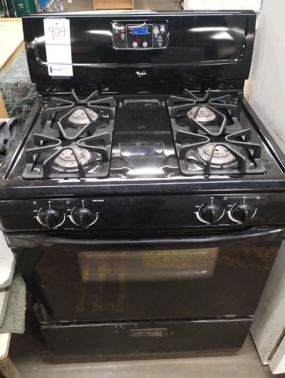 WHIRLPOOL 4-BURNER GAS STOVE MODEL: WFG114SWB0