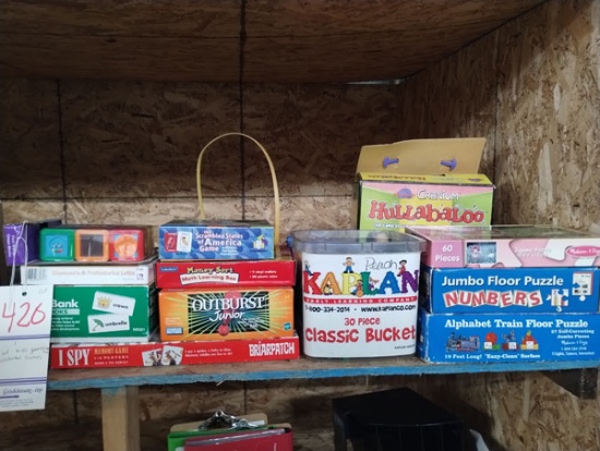 LOT OF KIDS GAMES, TOYS, AND EDUCTIONAL ACTIVITY GAMES