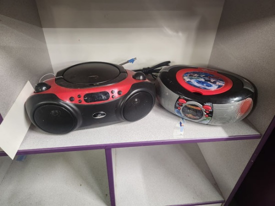 LOT OF 2 ASSORTED BOOM BOXES