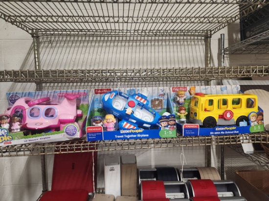 LOT OF 3 NEW FISER-PRICE LITTLE PEOPLE KIDS TOYS