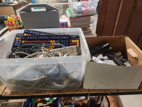 LOT OF ASST ELECTRONICS IN 2 BOXES