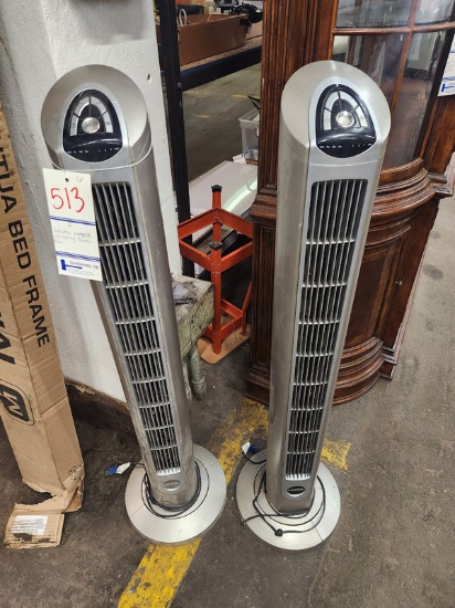 2 LASKO TOWER FANS - E20739