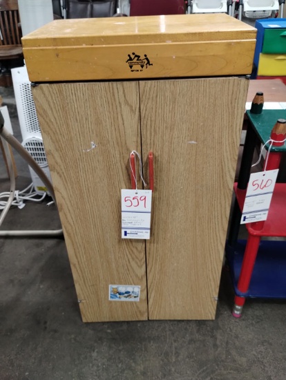 KIDS DAYCAR 2 DOOR STORAGE CABINET BY COMMUNITY 19" X 12" X 38"