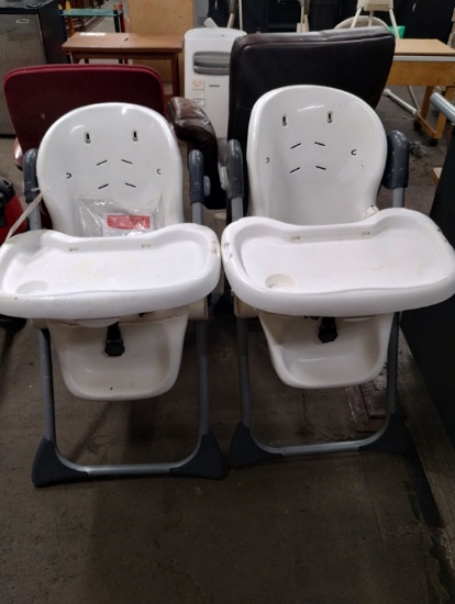 SET OF BABY TREND HIGH CHAIRS