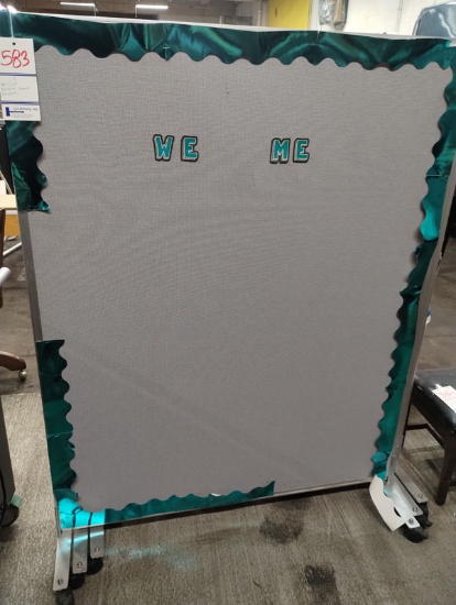 3 PORTABLE BULLETIN BOARD DIVIDERS 48" X 63"
