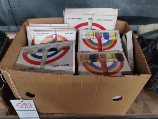BOX OF VINTAGE WATCHES
