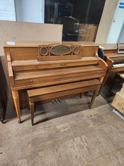GORDON LAUGHERD PIANOFORTES PIANO WITH BENCH