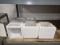 5 LIGHT FIXTURES - CLEAR SQUARE