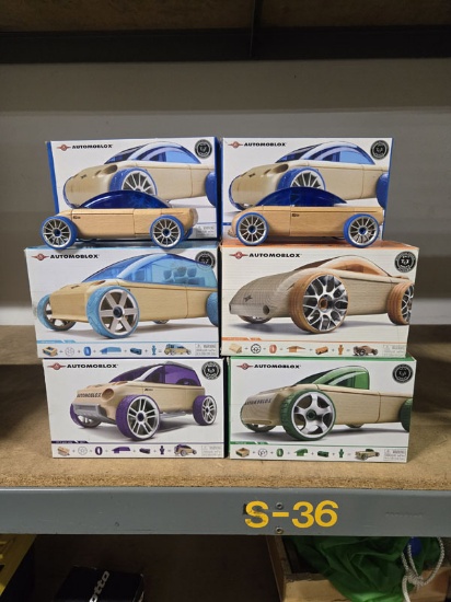 10 ASSORTED AUTOMOBLOX CARS - PRE BUILT