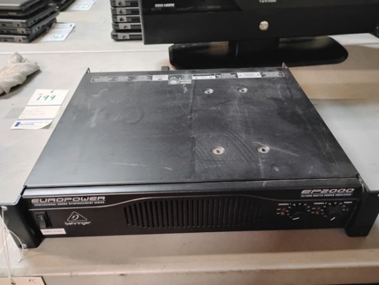 BEHRINGER EUROPOWER EP2000 POWER AMPLIFIER