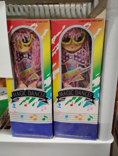 (2) 1989 CHENG CHING TOYS MAGIC DANCERS