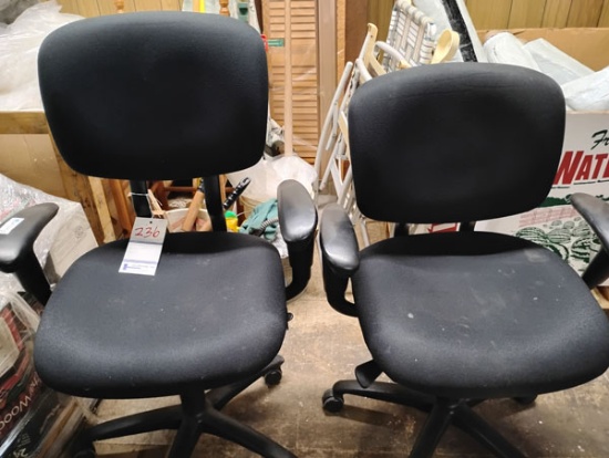 2 SWIVEL OFFICE CHAIRS