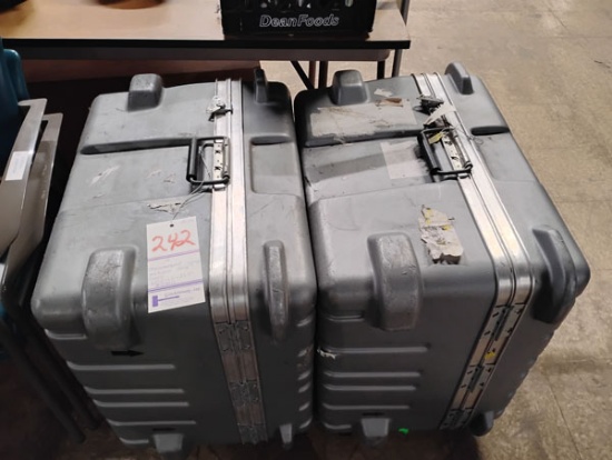 2 THERMODYNE PORTABLE HARD STORAGE CASES 23" X 17.5" X 23.5" #102917