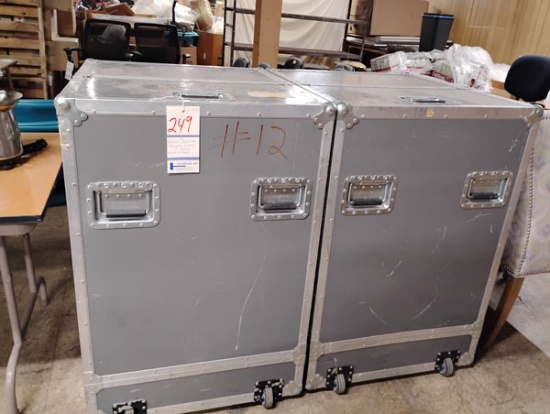 2 ASCOT SUPERIOR PORTABLE FLIGHT CASES 27" X 31.5" X 40.5"