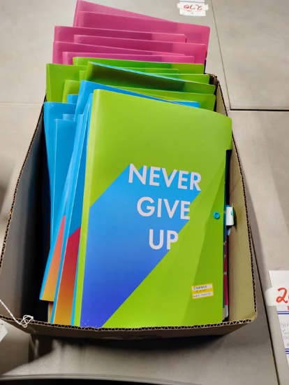 BOX OF NEW ORGANIZER FILE FOLDERS