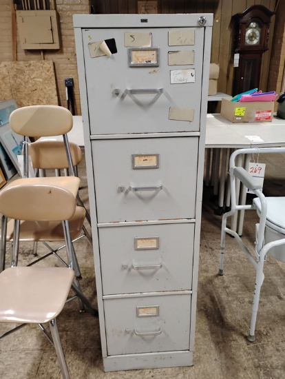 HON METAL 4 DRAWER FILE CABINET