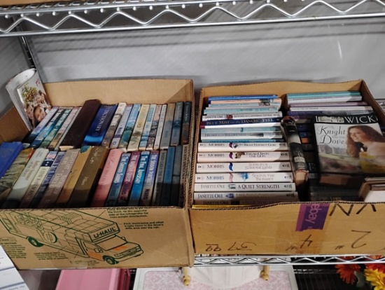 2 BOXES OF BOOKS