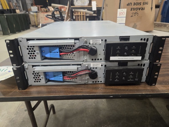 2 APC SMART UPS 2200 - MODEL SUH2200RM2U - NO FRONT COVERS