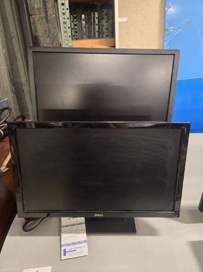 2 DELL 20" AND 22" MONITORS