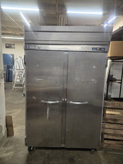 BEVERAGE AIR E SERIES COMMERCIAL 2 DOOR FREEZER - MODEL EF48-1AS
