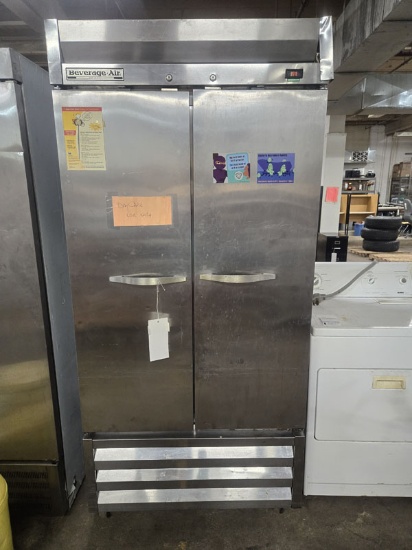 BEVERAGE AIR COMMERCIAL 2 DOOR REFRIGERATOR / FREEZER - MODEL KR36-1AS