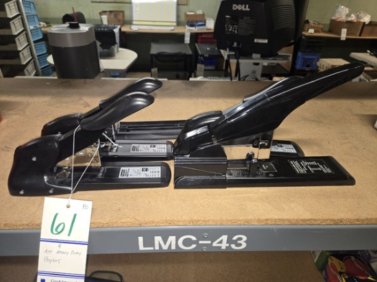 4 HEAVY DUTY STAPLERS