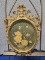 FANCY GOLD FRAMED FLORAL ART