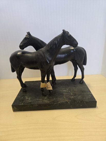 7" HORSE STATUE - AS IS, SEE PHOTOS - BASE MEASURES 8" X 5"