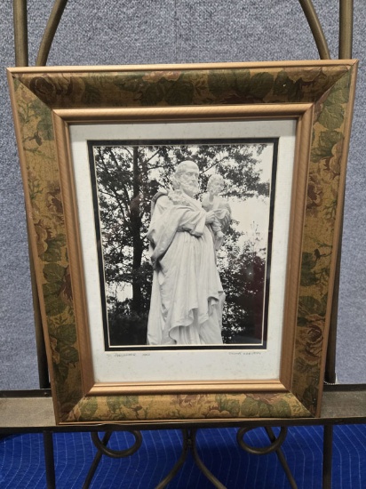 FRAMED 2002 SYVIA KERTESY PHOTO "ST. CHRISTOPHER" - 13.5" X 16.5"