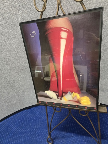 FRAMED "SASSY SHOE" PRINT - 24" X 18"