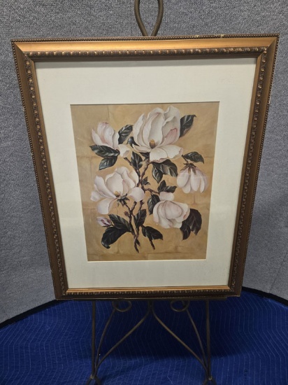 FRAMED MAGNOLIAS ART - 25.5" X 31.5"