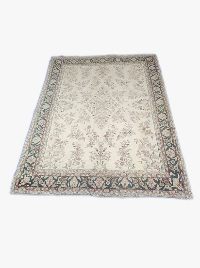 ORIENTAL TYPE AREA RUG 13'10 X 10'10 -TEAR ON EDGE AND OTHER REPAIRS AS SHOWN IN PHOTOS